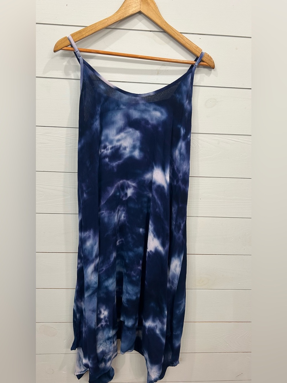Navy Tie-Dye Dress